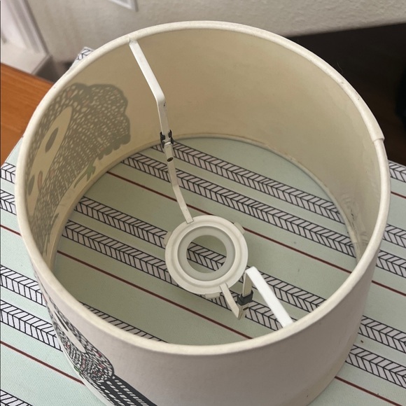 IKEA Gulort Owl Motif White Canvas Bird Print Home Decorative Lamp Shade - Picture 6 of 7